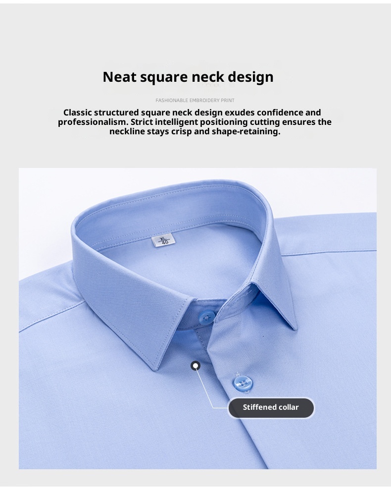 ForMen Men's Short Sleeve With Mulberry Silk, Wrinkle-Free, Professional Workwear, Summer Thin Business Shirt_voghion.com