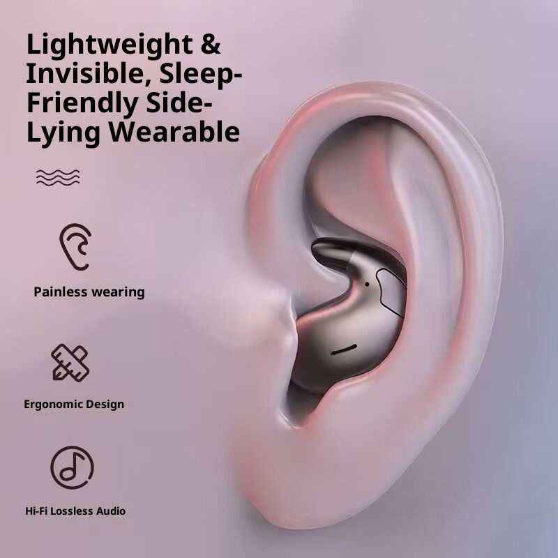 3c Ultra-Thin X55 Sleep Wireless Bluetooth Earphones 2025 New Air Bone Conduction Long Battery Life Non-In-Ear_voghion.com