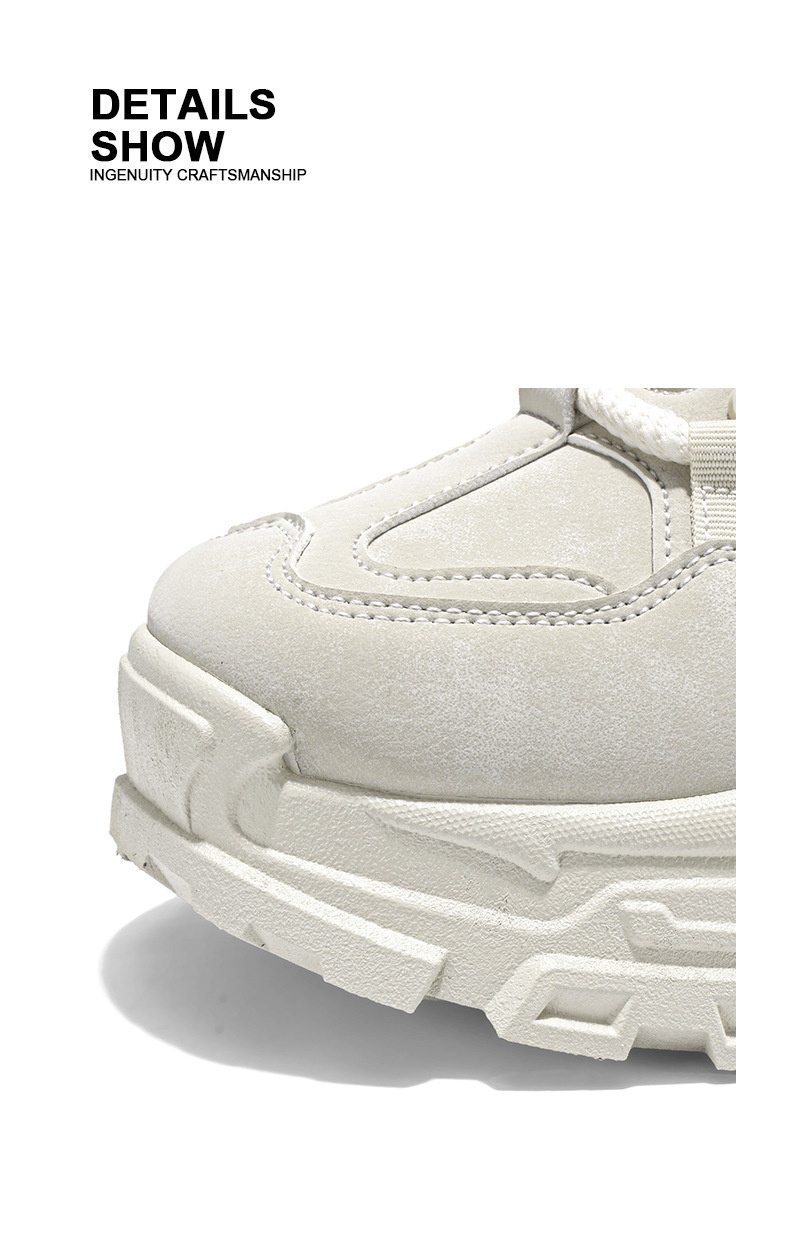 ShoeGlobe Autumn Waterproof Non-Slip Safety Shoes Men's High-Top Outdoor Hiking Sports Casual Thick-Soled Height-Increasing Martin_voghion.com