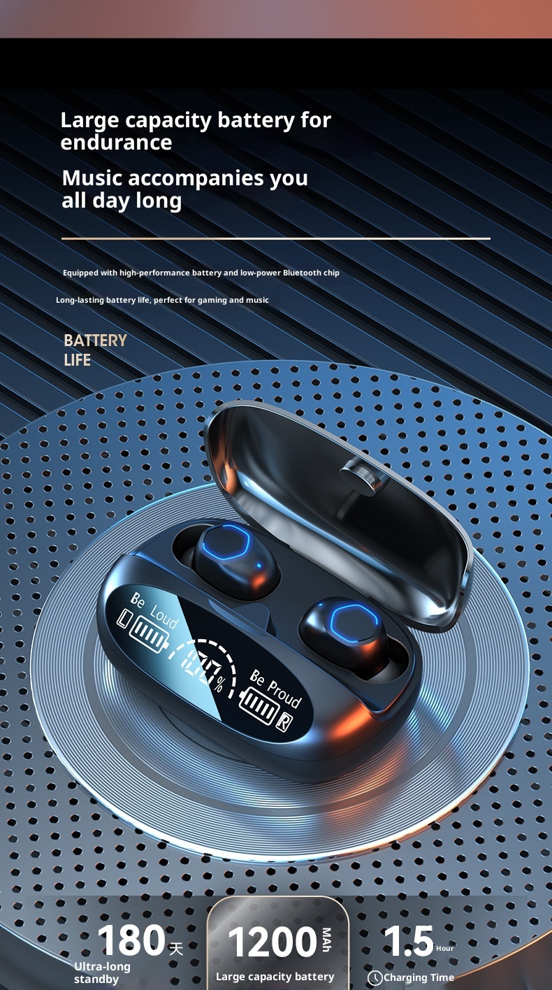 3c M9 Cross-Border New Wireless Bluetooth TWS In-Ear Long Battery Life High Sound Quality Huaqiangbei Earbuds Wholesale_voghion.com