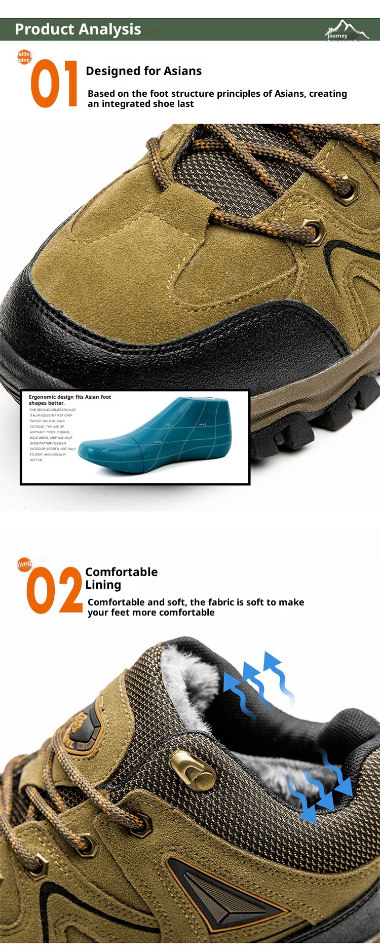 ShoeGlobe, scarpe da trekking da uomo di grandi dimensioni, spesse, impermeabili, antiscivolo, foderate in pile, in cotone, da viaggio, stivali da neve per esterni_voghion.com