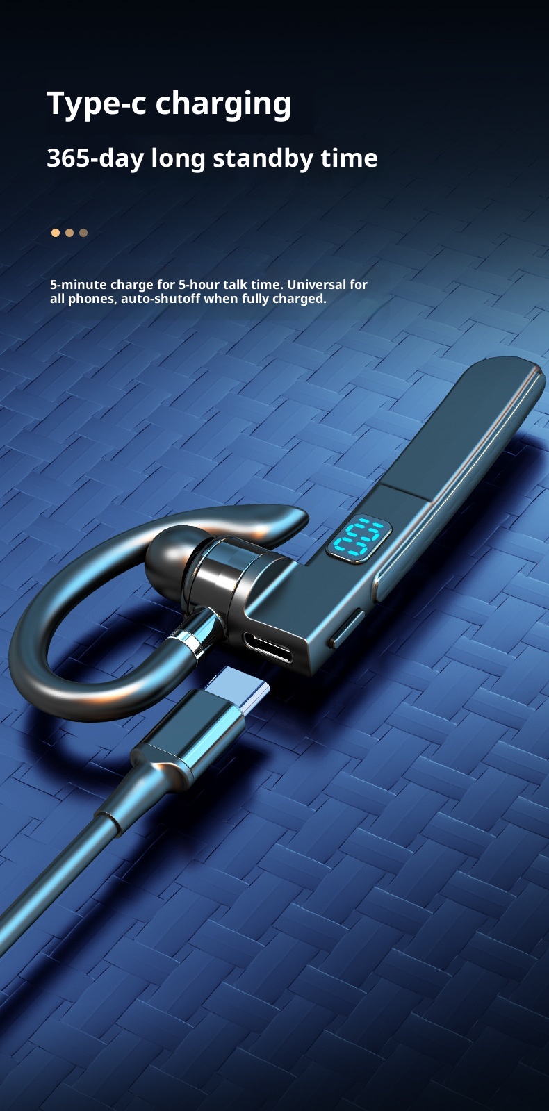 3c Cross-Border Neue kabellose Bluetooth-Kopfhörer für Unternehmen X6 In-Ear/Over-Ear mit extrem langer Akkulaufzeit, ENC-Anrufsteuerung und digitaler Sprachsteuerung_voghion.com