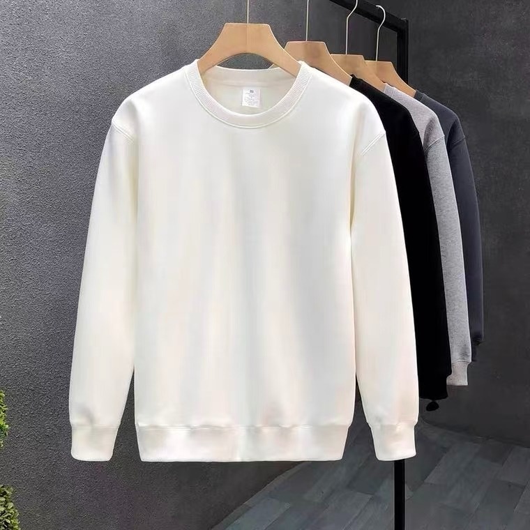 boy Men's Sweatshirt Versatile 2025 Autumn Winter New Round Neck Long Sleeve Trendy Loose Casual Base Shirt_voghion.com