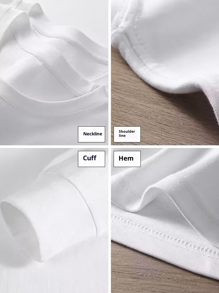 boy Boy 260g Pure Cotton Non-See-Through American Retro Printed Sweatshirt Women Spring And Autumn Long Sleeve T-Shirt For Men_voghion.com