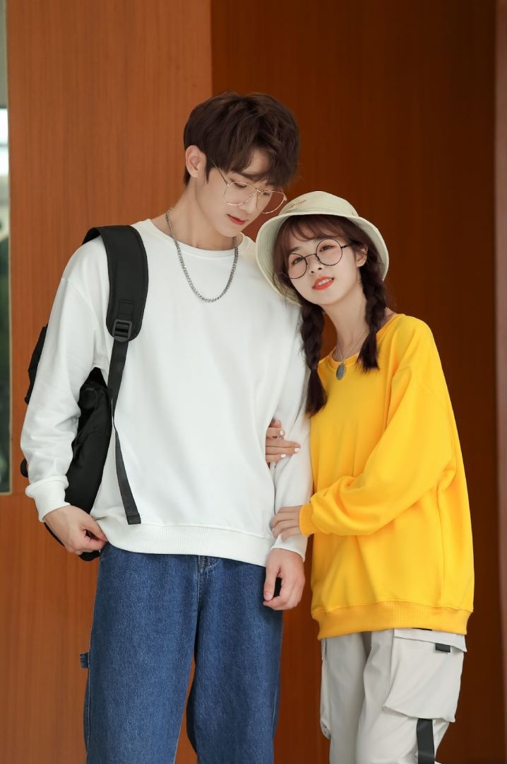 Sweat-shirt fin pour garçon, col rond, t-shirt publicitaire de groupe, manches longues, imprimé, uniforme scolaire, traitement personnalisé des vêtements_voghion.com