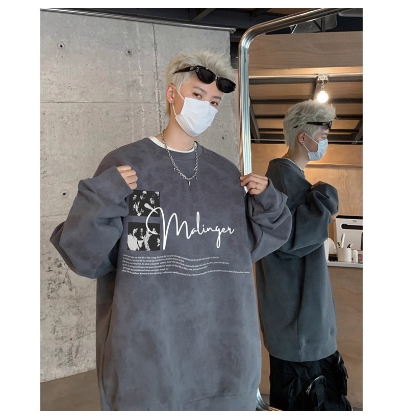 001 Handsome Tie-Dye Sweatshit Set Fo Men Tendy Band Outfit New Ameican Style Fleece Jacket Clothing Matching Men's_voghion.com