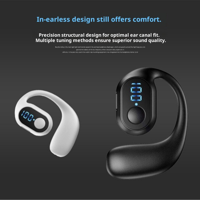 3c Auricolare Bluetooth wireless con gancio singolo per l'orecchio digitale di livello più venduto per sport, giochi, basso consumo energetico, lungo_voghion.com