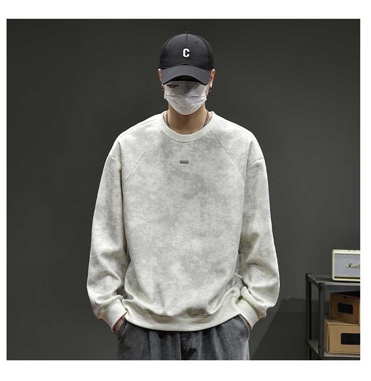 Maglietta a maniche lunghe alla moda in stile americano per uomo, 2025, nuova felpa da uomo di alta qualità, strato di base largo per giovani, per primavera e autunno_voghion.com