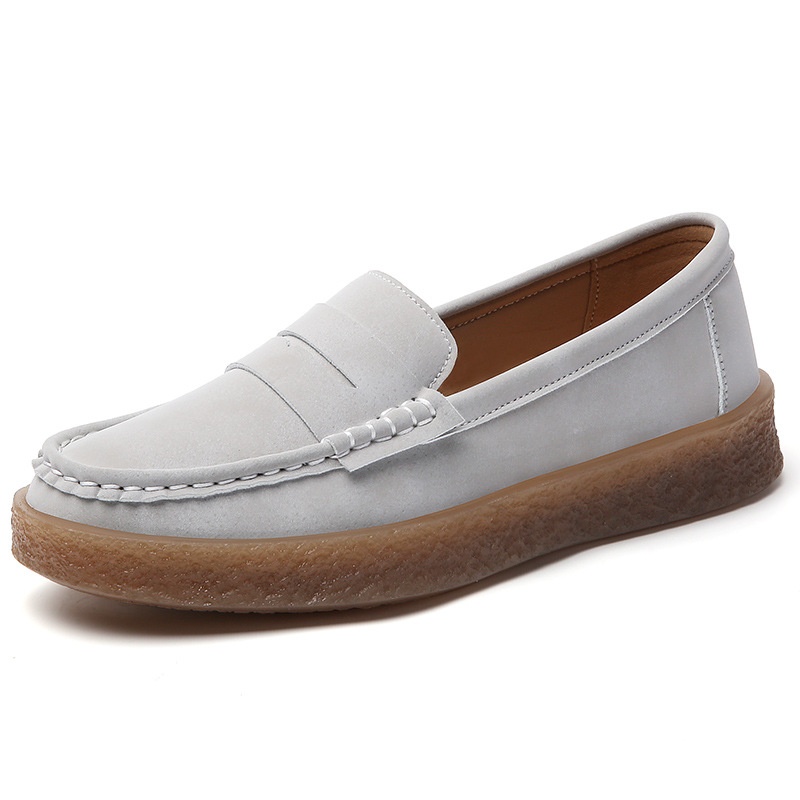 New Cross-Border Women's Loafers British Style Comfortable Soft Sole Simple Spring European And American Shallow Mouth_voghion.com