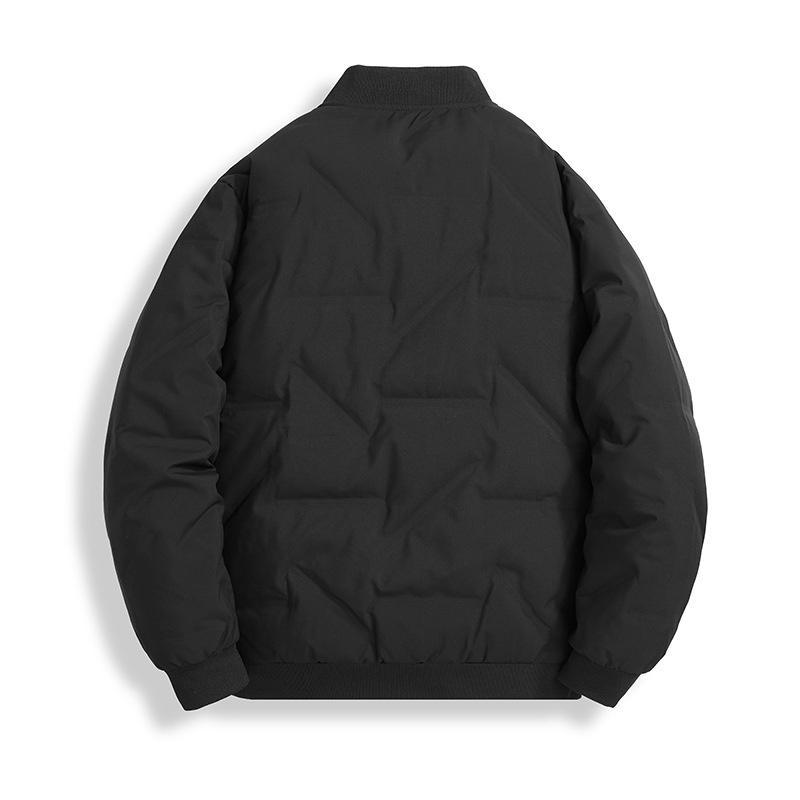 boy Business Men's Warm 2023 Autumn Winter Short Thickened Slim Fit Duck Down Baseball Jacket Coat For Men_voghion.com