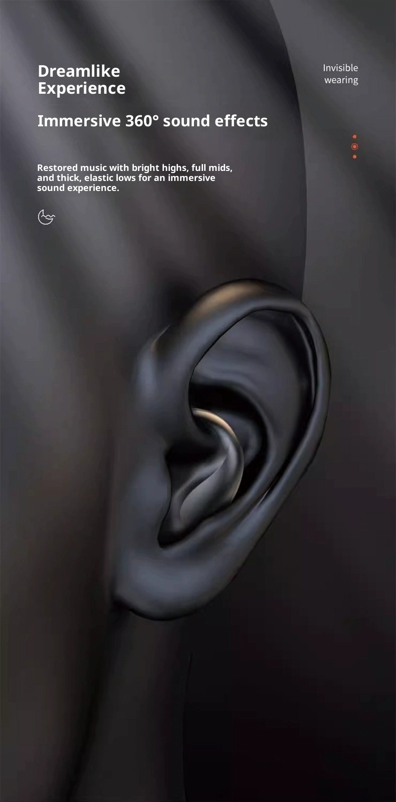 3c Ultra-Thin X55 Sleep Wireless Bluetooth Earphones 2025 New Air Bone Conduction Long Battery Life Non-In-Ear_voghion.com
