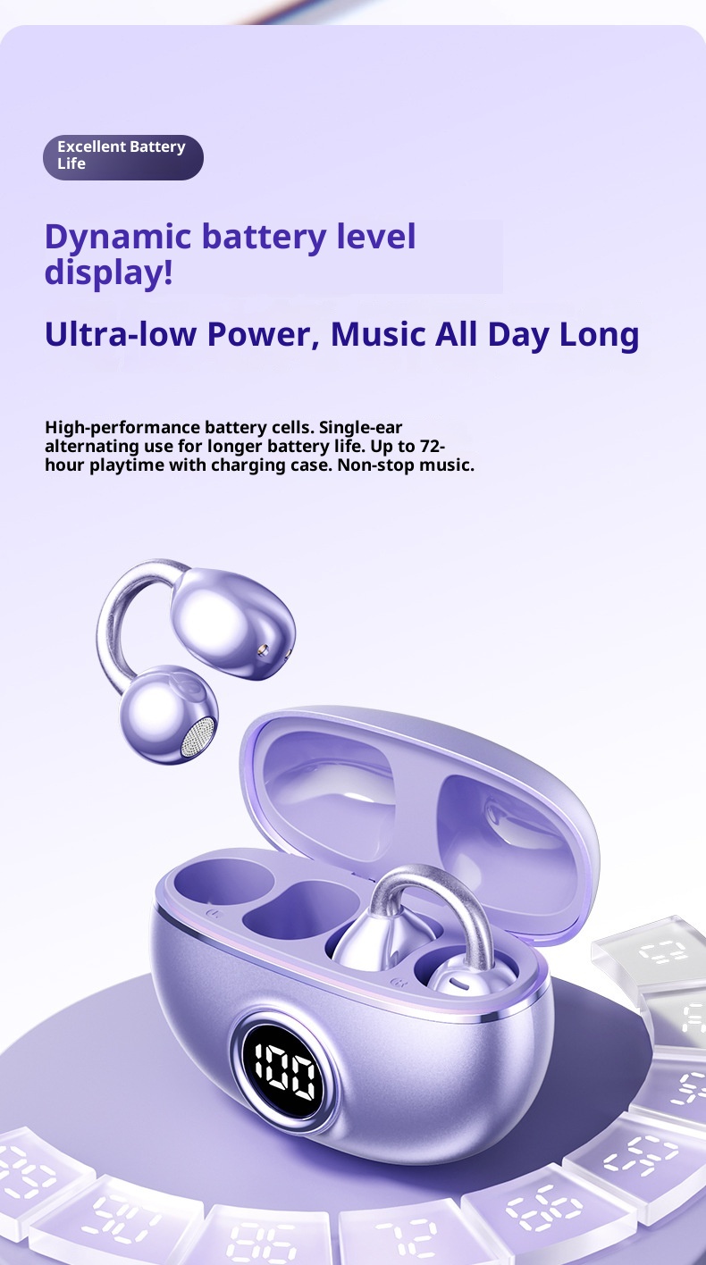 3c M97 Cross-Border 2025 New Model Compatible With Oppo Wireless Exclusive Private Mold Ear Clip Original Genuine Bluetooth_voghion.com