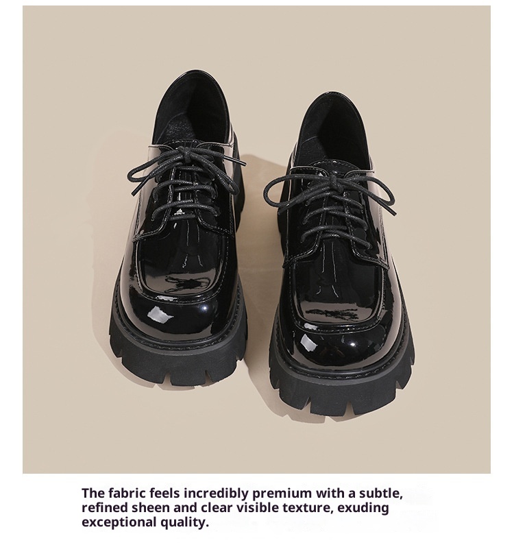 Scarpe da donna in pelle piccole taglie forti 41-43, mocassini con suola spessa, primavera autunno 2024, neri, con tacco alto e spesso, alla moda_voghion.com