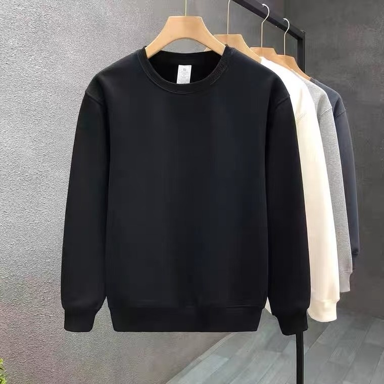 boy Men's Sweatshirt Versatile 2025 Autumn Winter New Round Neck Long Sleeve Trendy Loose Casual Base Shirt_voghion.com