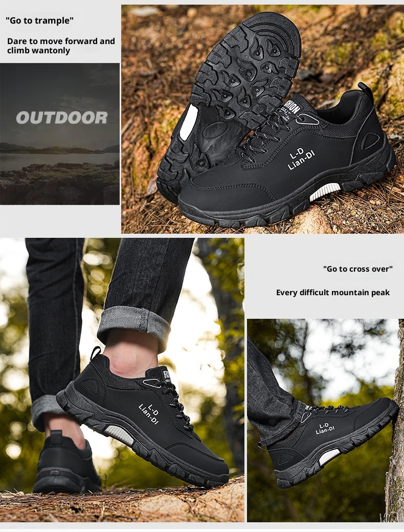 ShoeGlobe Safety 2024 Winter New Outdoor Hiking Non-Slip Trendy Men's Work Thick-Soled Large Size Casual Shoes_voghion.com