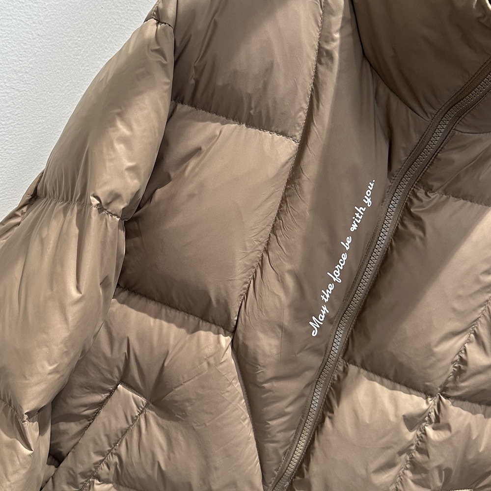 boy 23 New For Men, Thicened Letter Print Puffer Jacet, Stand Collar Trendy Men's Versatile Structured Down Jacet In_voghion.com