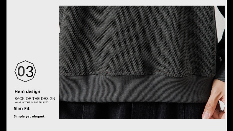 boy Autumn Winter New Thickened Crew Neck Youth Waffle Men's Loose Pullover Long Sleeve Sweatshirt Wholesale_voghion.com