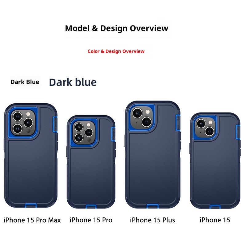 Custodia antiurto TechGlobe 15 Pro Max compatibile con tutti i confini IP15 Plus, copertura completa e anti-caduta, disponibile in magazzino_voghion.com