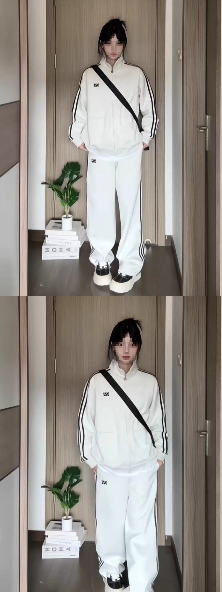 001 Style Petite Girls, Stijlvolle Sweatshirt, Casual Sportset Dames, Losse Pasvorm Voor Lente Herfst, Veelzijdig En Jeugdig_voghion.com