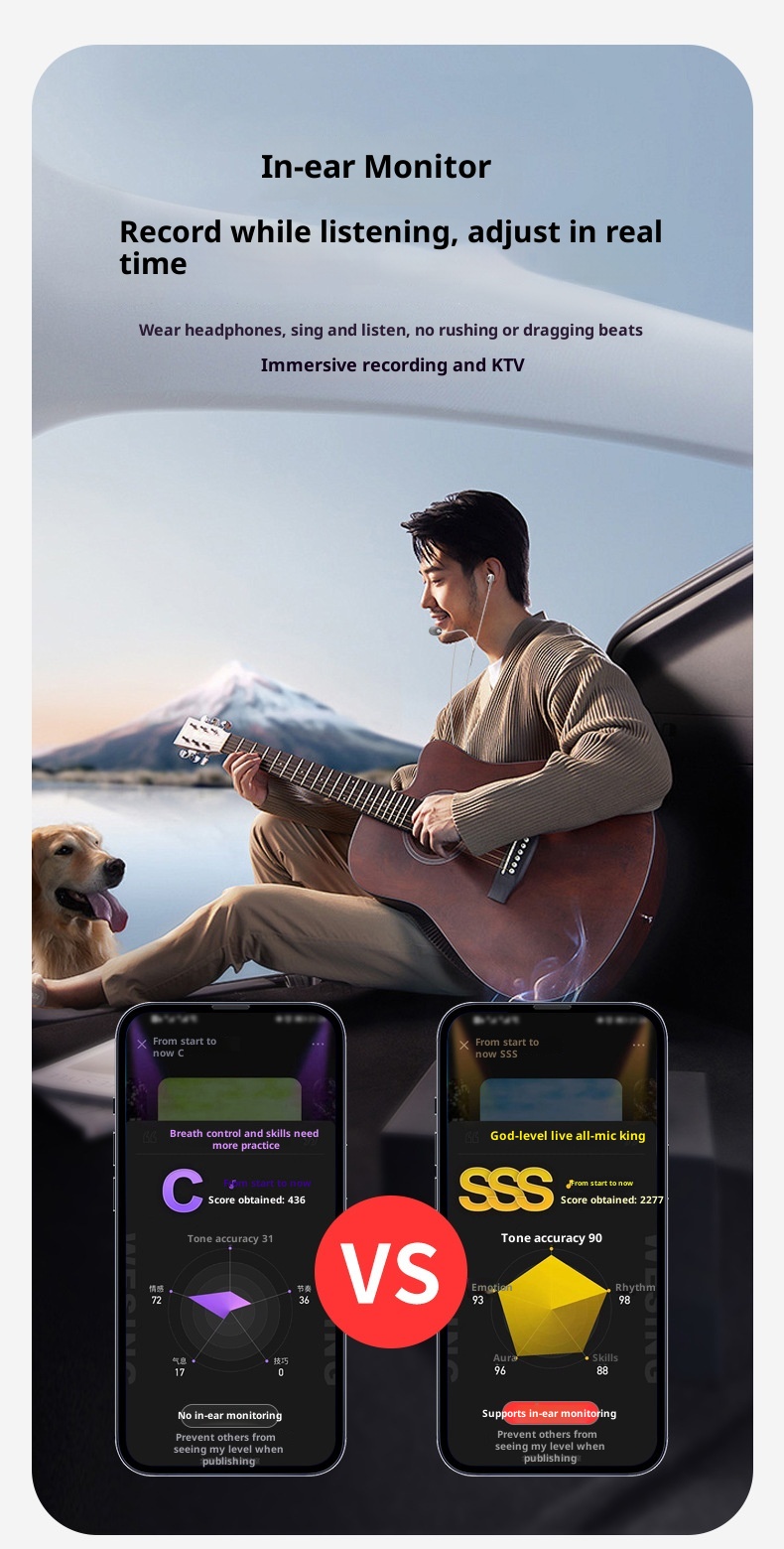 Cuffie cablate con scheda SK7 3c con ritorno auricolare, accompagnamento Bluetooth, streaming live, canto, riverbero, effetti sonori, giochi 7.1_voghion.com