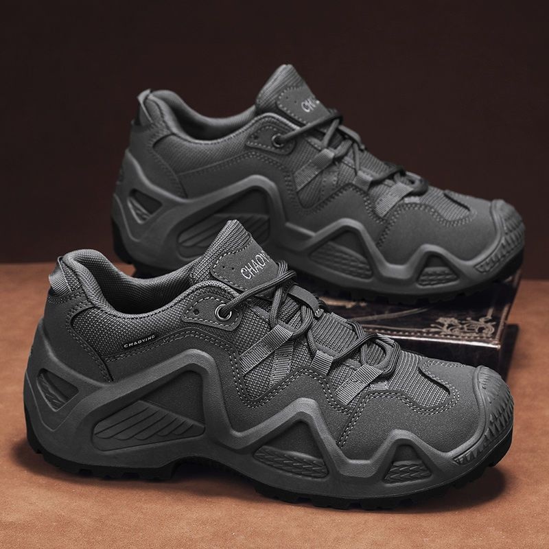 ShoeGlobe Herren 2025 Business Neue rutschfeste Wanderschuhe, strapazierfähige, niedrige, wasserdichte Outdoor-Trekking- und Wüstenstiefel_voghion.com