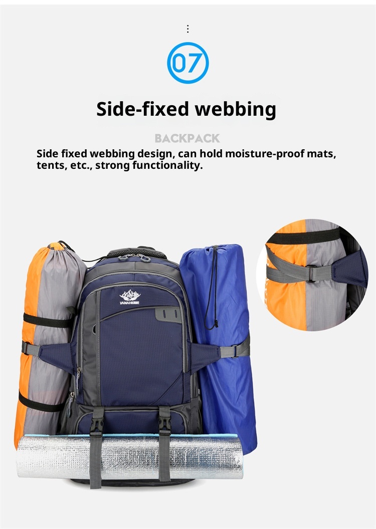 ActiveGo Sports Lare Capacity Water-Resistant Oxford Cloth Campin Backpack Men's Hikin Lon-Distance Travel Women's Luae_voghion.com