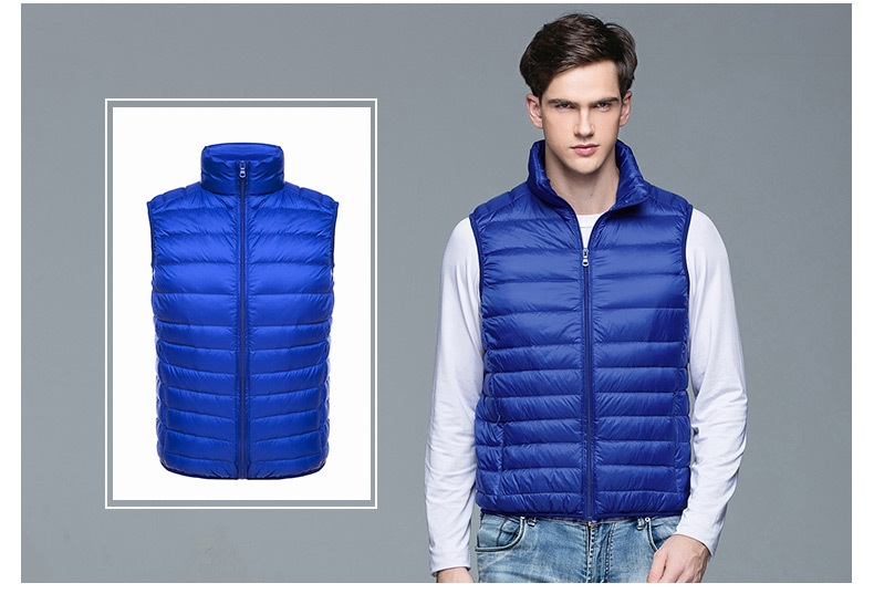 ragazzo 2023 Nuovo Autunno Piumino Moda Uomo Gilet Sottile Invernale Leggero Interno Ed Esterno Gilet_voghion.com
