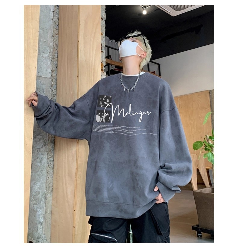 001 Handsome Tie-Dye Sweatshit Set Fo Men Tendy Band Outfit New Ameican Style Fleece Jacket Clothing Matching Men's_voghion.com