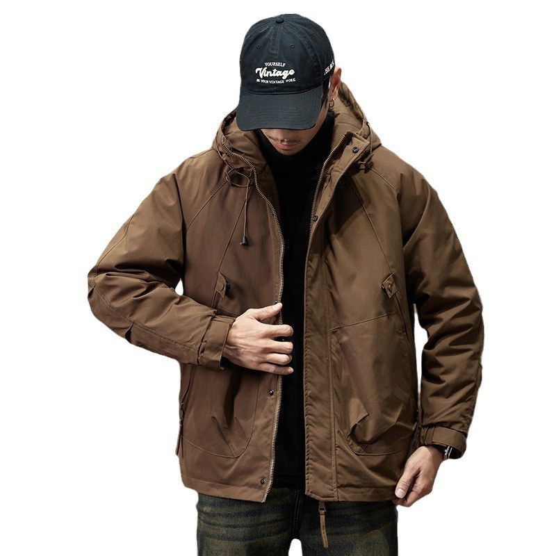 boy American Workwear Men Winter Jacket Outdoor Waterproof Warm Down Liner Detachable Windbreaker Coat_voghion.com