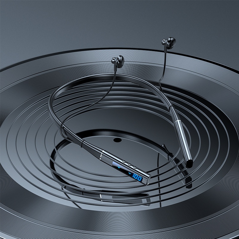 3c Nuove cuffie Bluetooth wireless 5.3 con archetto da collo e qualità audio elevata, slot per schede universale per giochi senza ritardi_voghion.com