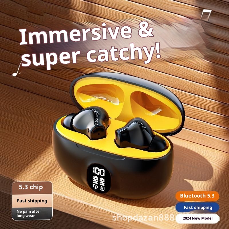 3c 2025 New Model 895B Bluetooth With Digital Display S510 Wireless High-Quality Sound Low Latency Gaming Earphones_voghion.com