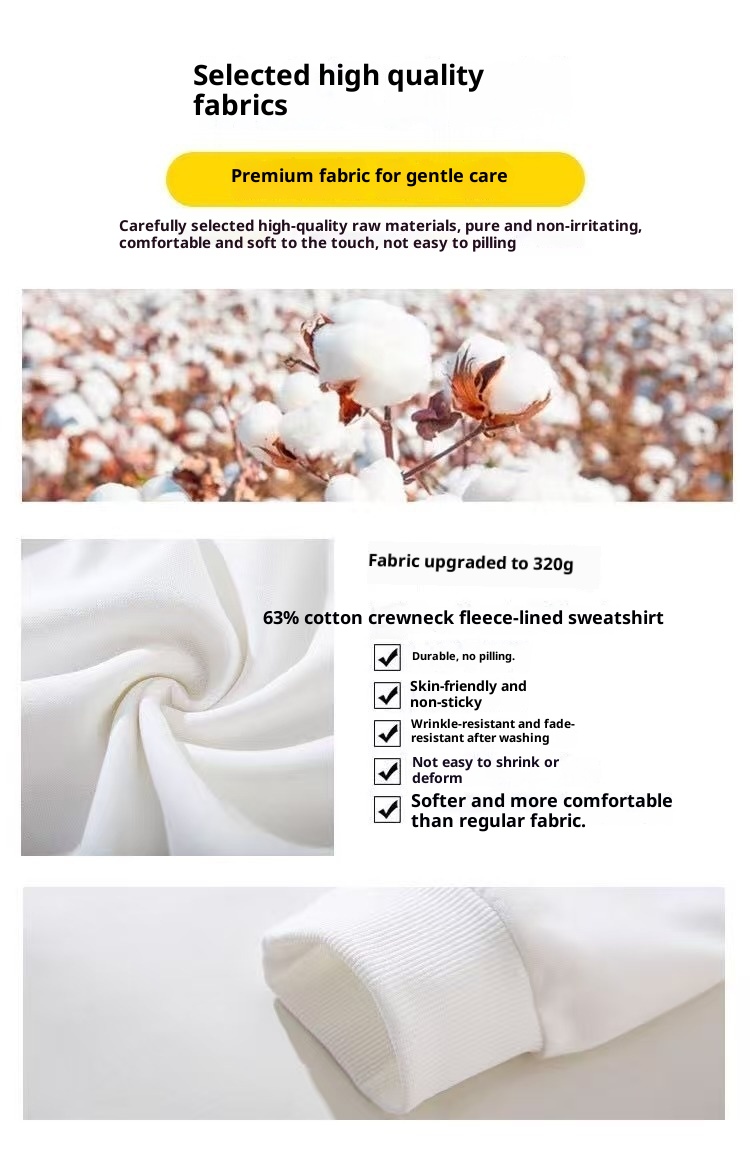 boy Men's Sweatshirt Versatile 2025 Autumn Winter New Round Neck Long Sleeve Trendy Loose Casual Base Shirt_voghion.com