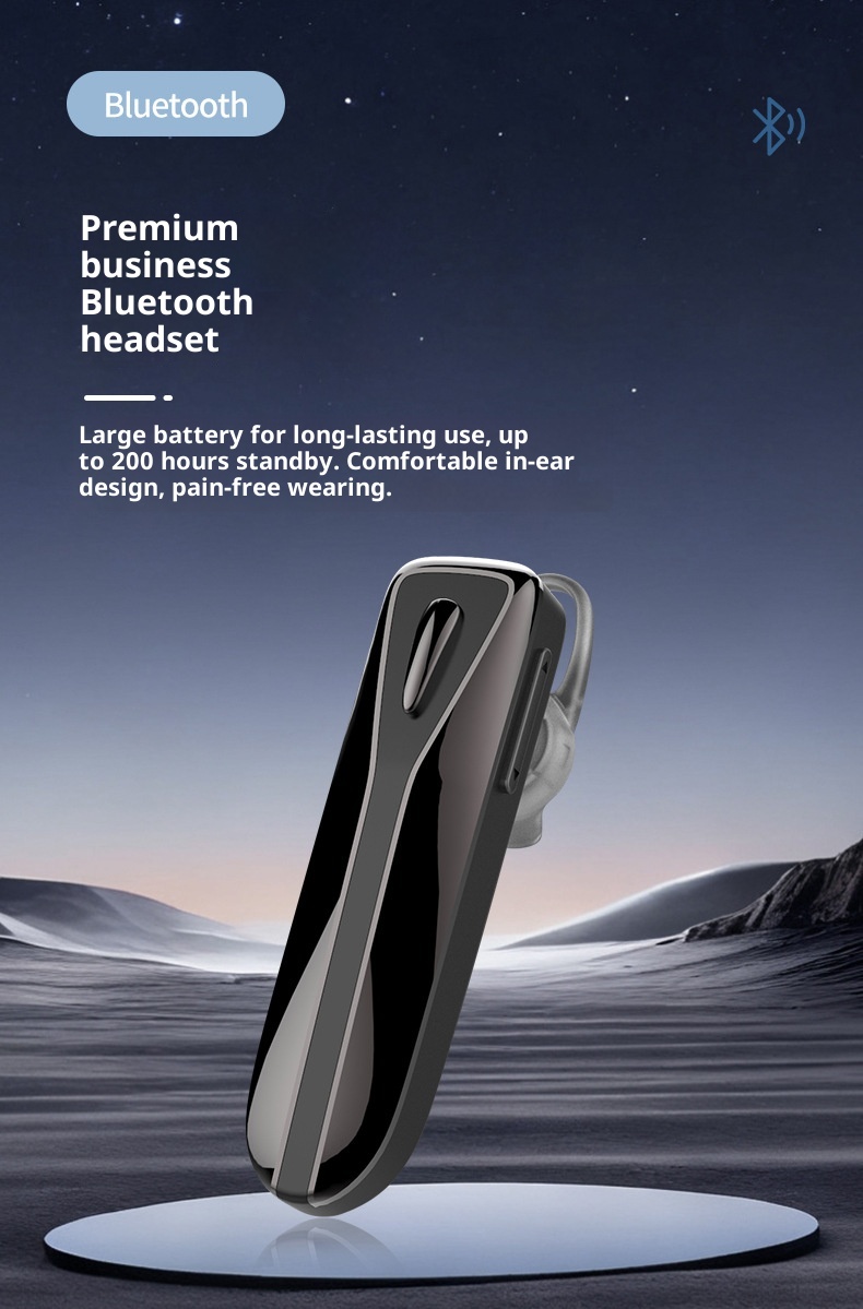 Écouteurs intra-auriculaires Bluetooth sans fil 3c Cross-Border M-C8 avec crochet d'oreille, longue autonomie, étanches, pour le sport et réduction de bruit (Huaqiangbei)_voghion.com