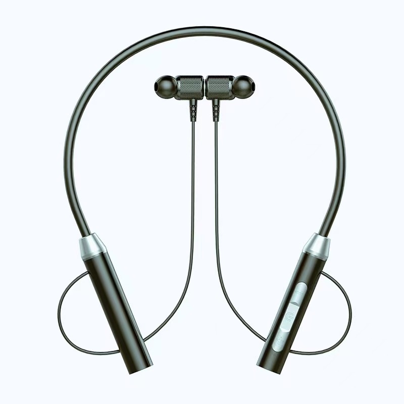 3c Nuovi auricolari wireless Bluetooth con archetto da collo, sportivi, in-ear, stile appeso al collo, durata della batteria in standby ultra lunga, all'ingrosso_voghion.com