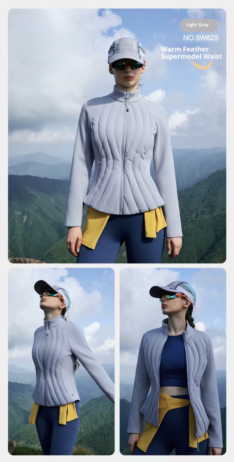 ChicShe White Duck Lightweight Stand Collar Women Outdoor Skiing Slim Fit Warm Women's Down Jacket For Inner And Outer Wear_voghion.com