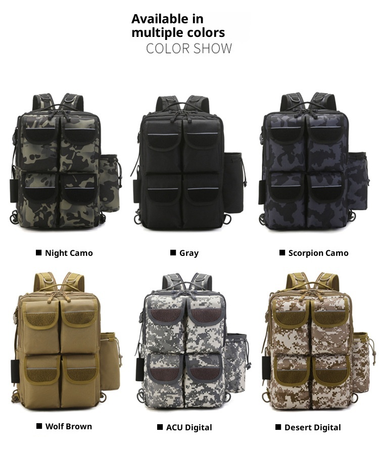 ActiveGo 2021 New Lure Men Travel Climbing Small Camouflage Sports Bag Outdoor Tactical Backpack Large Capacity_voghion.com