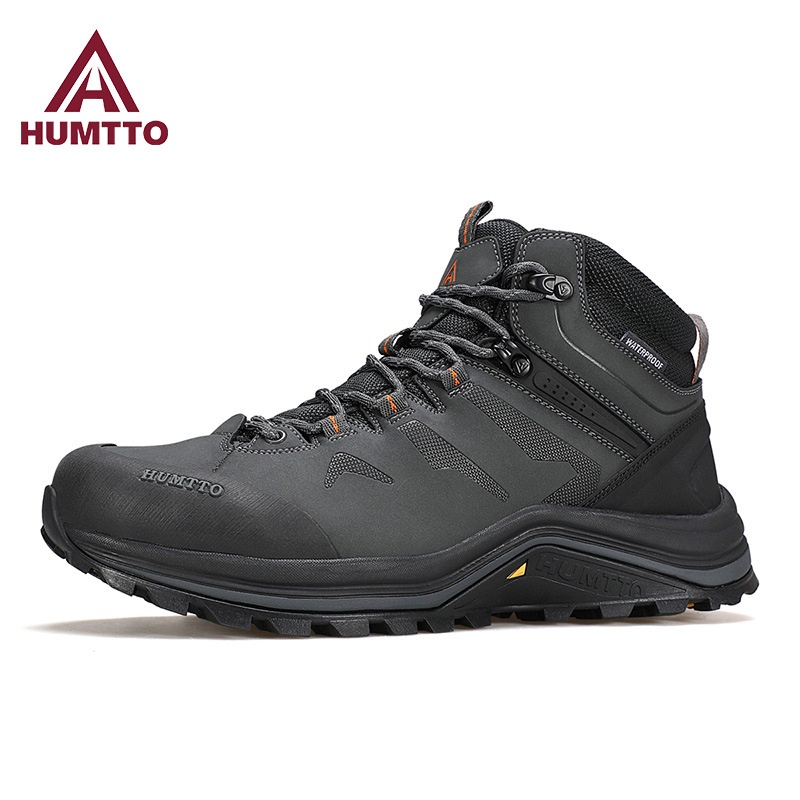 ShoeGlobe Hantu Outdoor Hiking Men, Autumn And Winter New High-top Anti-slip Waterproof Cushioning Wear-resistant Breathable_voghion.com
