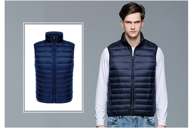 ragazzo 2023 Nuovo Autunno Piumino Moda Uomo Gilet Sottile Invernale Leggero Interno Ed Esterno Gilet_voghion.com