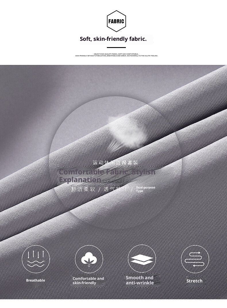 001 2022 Spring And Autumn Casual Sports Suit Korean Version Trendy Handsome Long Sleeve Jacket Men's Two-piece Set_voghion.com