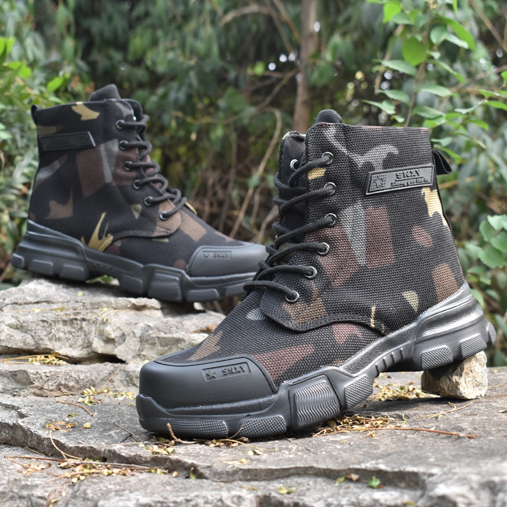 ShoeGlobe Outdoor Ultra-Light Waterproof Puncture-Resistant Training Boots For Men, Non-Slip, Windproof, Sandproof Desert Boots,_voghion.com