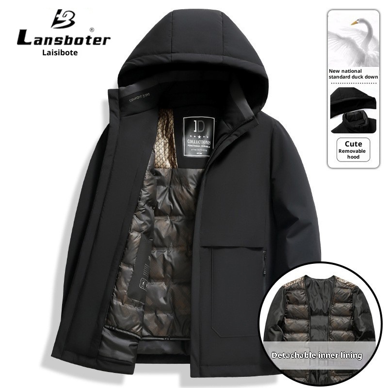 Giacca invernale da uomo con cappuccio staccabile, modello 2025, spessa, per uomo di mezza età_voghion.com