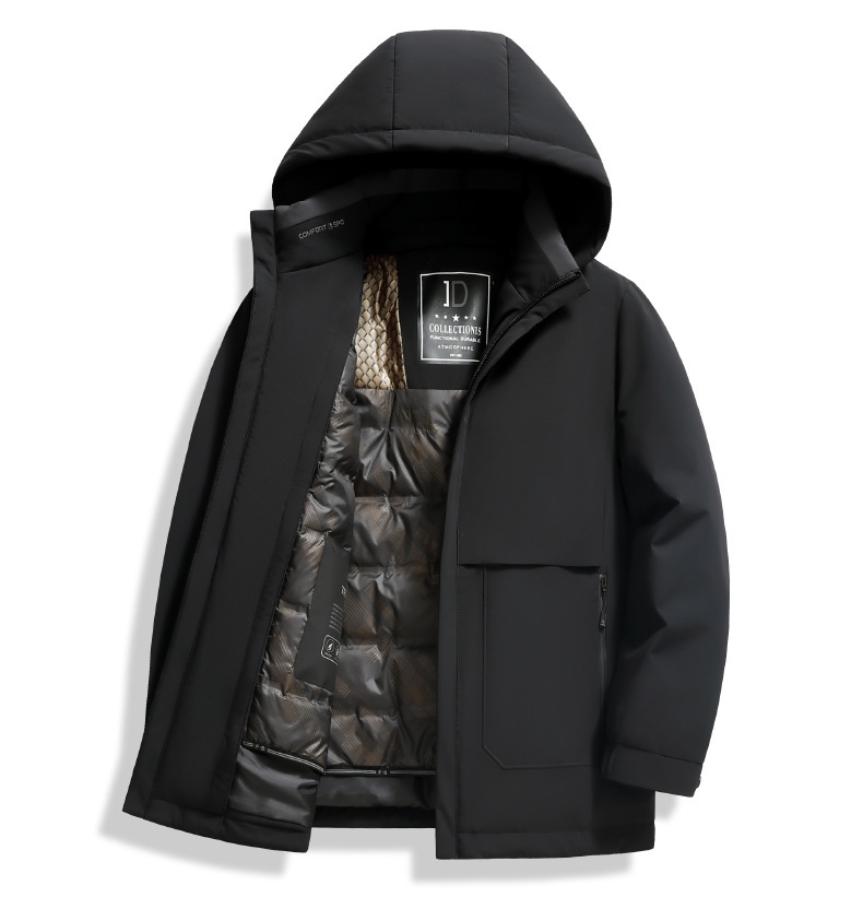 Giacca invernale da uomo con cappuccio staccabile, modello 2025, spessa, per uomo di mezza età_voghion.com