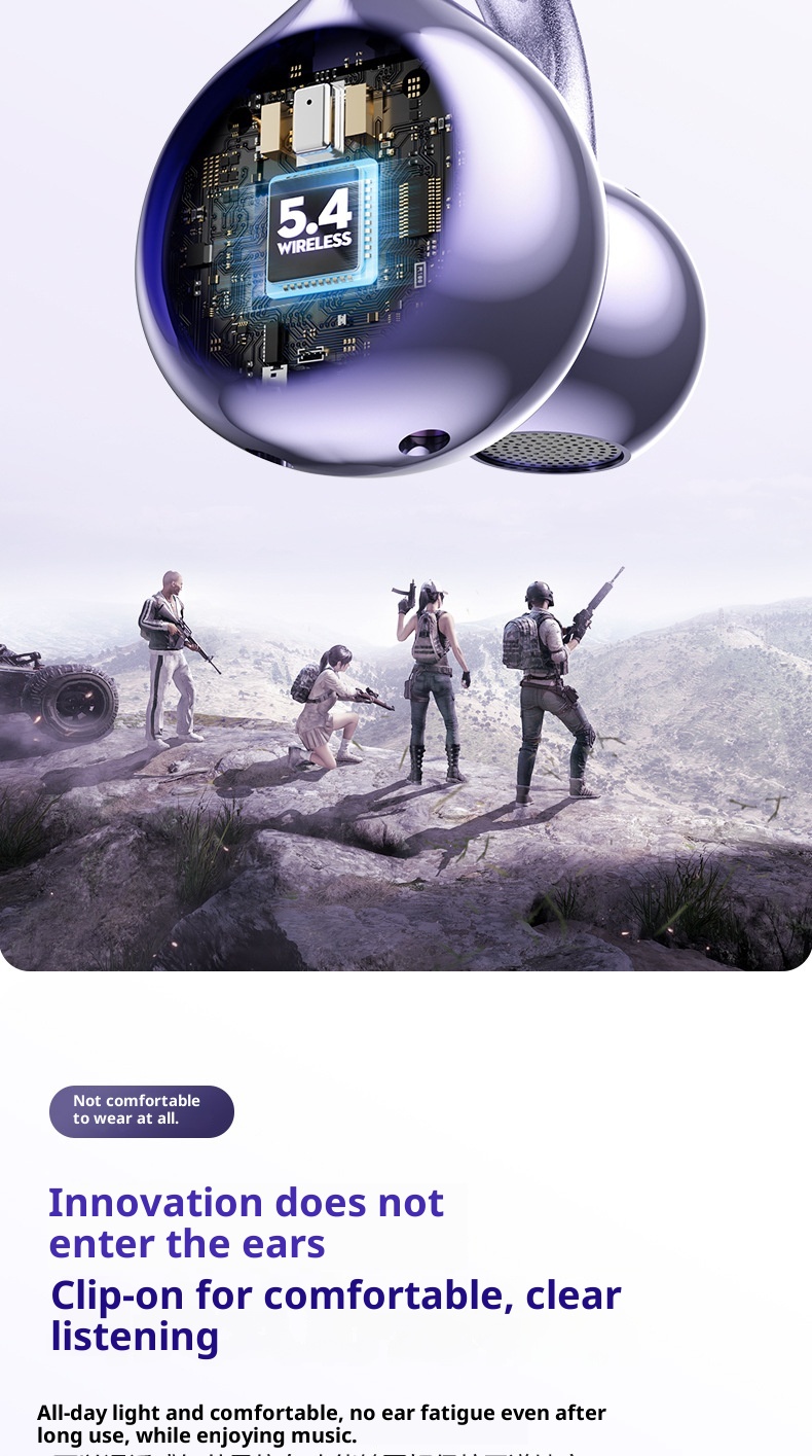 3c M97 Cross-Border 2025 New Model Compatible With Oppo Wireless Exclusive Private Mold Ear Clip Original Genuine Bluetooth_voghion.com