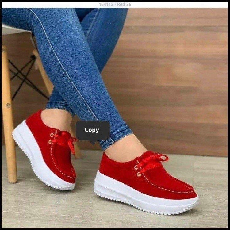 Chaussures de sport décontractées pour femmes, grandes tailles, à lacets, semelle épaisse, style européen et américain, pour le printemps et le commerce extérieur._voghion.com