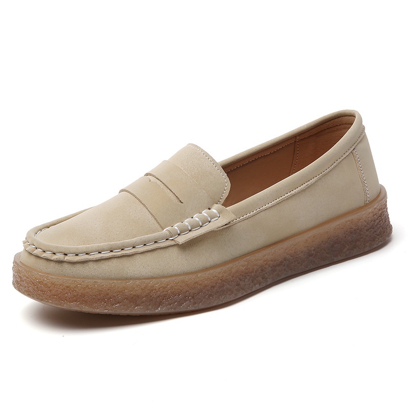 New Cross-Border Women's Loafers British Style Comfortable Soft Sole Simple Spring European And American Shallow Mouth_voghion.com