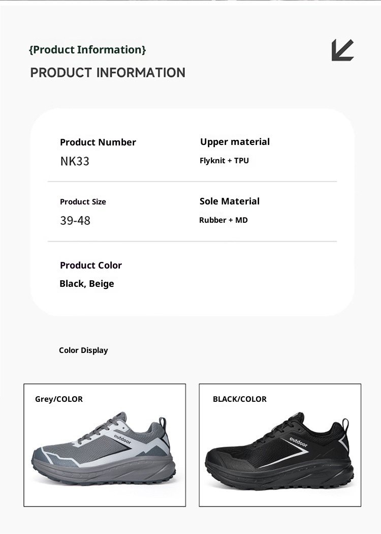 ShoeGlobe Outdoor-Wanderschuh für Herren, Herbstneuheit: Wasserdicht, rutschfest, abriebfest, leicht, stoßdämpfend, für jedes Gelände_voghion.com