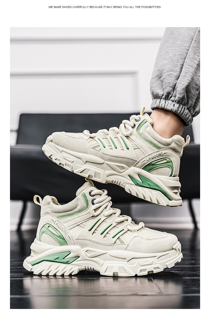 ShoeGlobe Autumn Waterproof Non-Slip Safety Shoes Men's High-Top Outdoor Hiking Sports Casual Thick-Soled Height-Increasing Martin_voghion.com