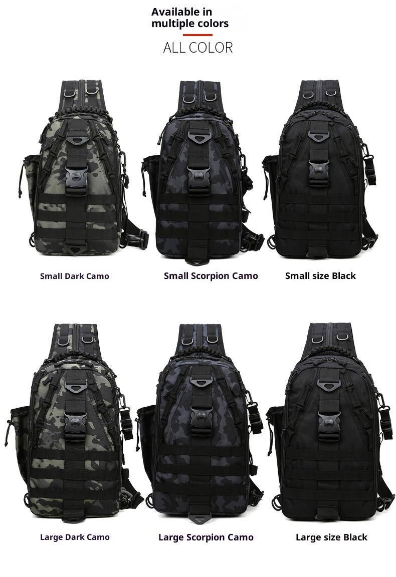 ActiveGo Factory Direct New Multi-Use Men's Large Capacity Multi-Functional Lure Backpack Shoulder Crossbody Chest Bag_voghion.com
