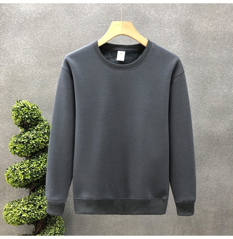 boy Men's Sweatshirt Versatile 2025 Autumn Winter New Round Neck Long Sleeve Trendy Loose Casual Base Shirt_voghion.com