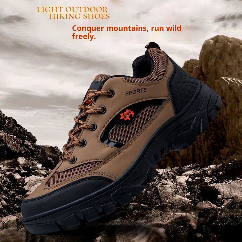 ShoeGlobe Sommer-Outdoor-Sportschuhe für Herren: Wasserdicht, rutschfest, abriebfest, atmungsaktiv, geruchshemmend, sicher für Reisen und Outdoor-Aktivitäten._voghion.com